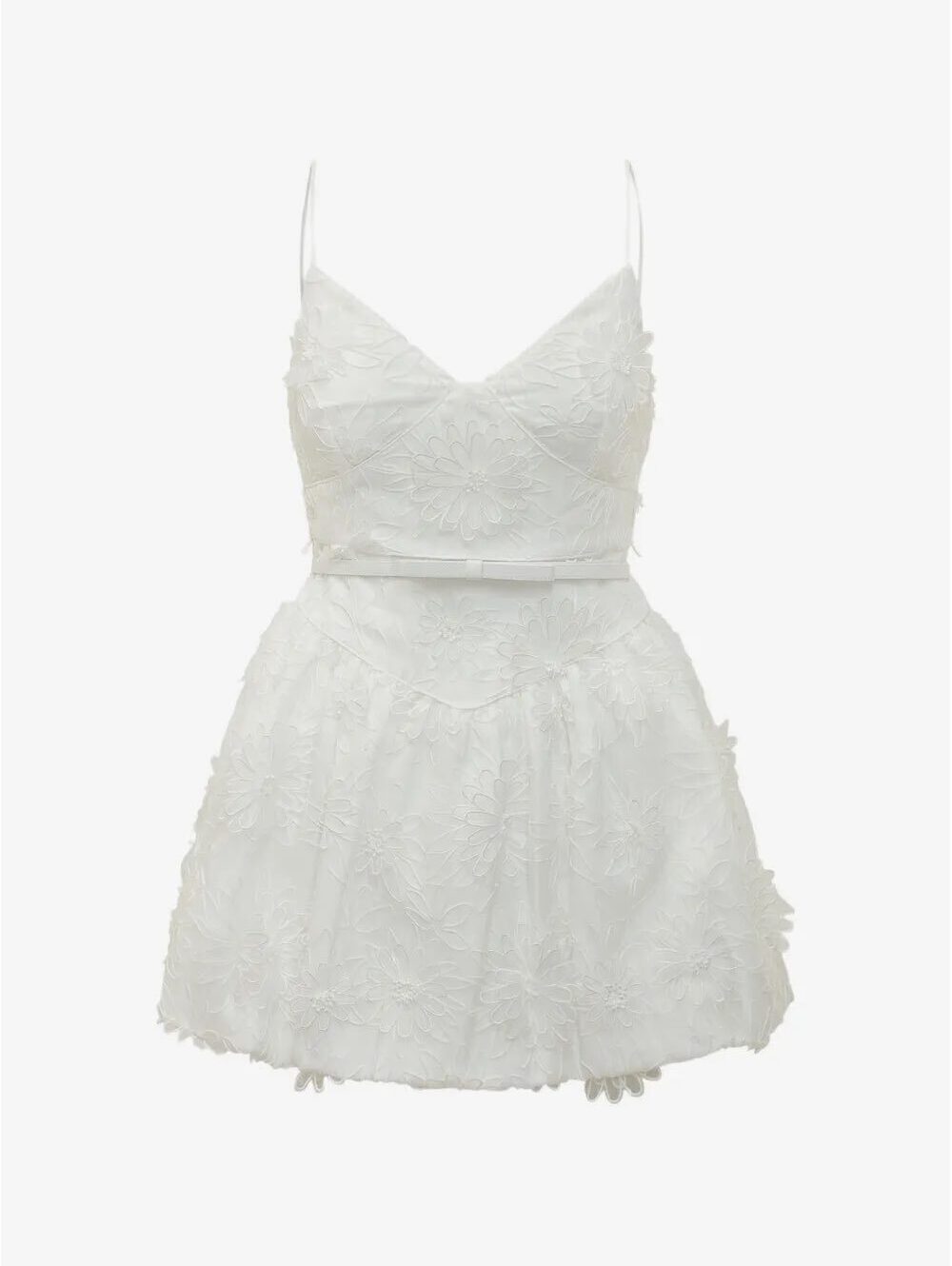 Self-Portrait floral applique mini dress